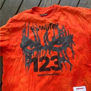 Rivington Men’s Orange Graphic Short Sleeve Tee